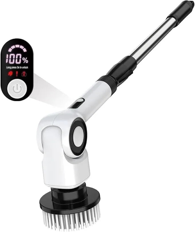 Electric Spin Scrubber, Electric Cleaning Brush, Multifunctional 360 Automatic Rotation Cordless Spin Scrubber with 7 Replaceable Brush Heads for Cleaning Bathroom Kitchen and Floor - NeatNest