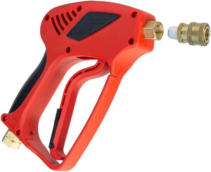 Maxshine Short Pressure Washer Gun | High-Pressure Water Handle with 1/4” Quick Connector Coupler | Power Washer Gun Compatible with Foam Cannon | Includes 3/8” Male & M22 14mm Twist Plug Connectors - NeatNest