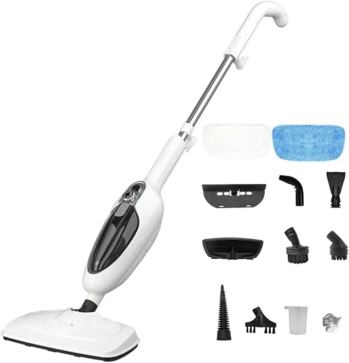 Steam Mop for Hardwood Cleaning, Steam Cleaner, Multipurpose Adapter Accessories, Floor Steamer, Lightweight, 20ft Power Cord, 2 Pads, 1200W, 300ml Water Capacity, 18 Secs Heat Up by Sandoo, SC1050 - NeatNest