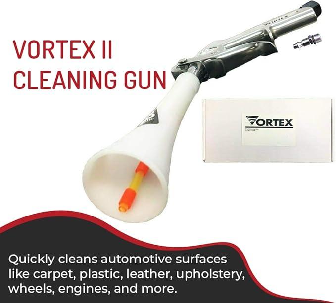 HI-TECH Vortex II Air Cleaning Gun – Pro Auto Detailing Tool for Deep Cleaning Interiors & Exteriors – Uses Air Compressor – Blasts Dust, Dirt & Grime Fast - NeatNest