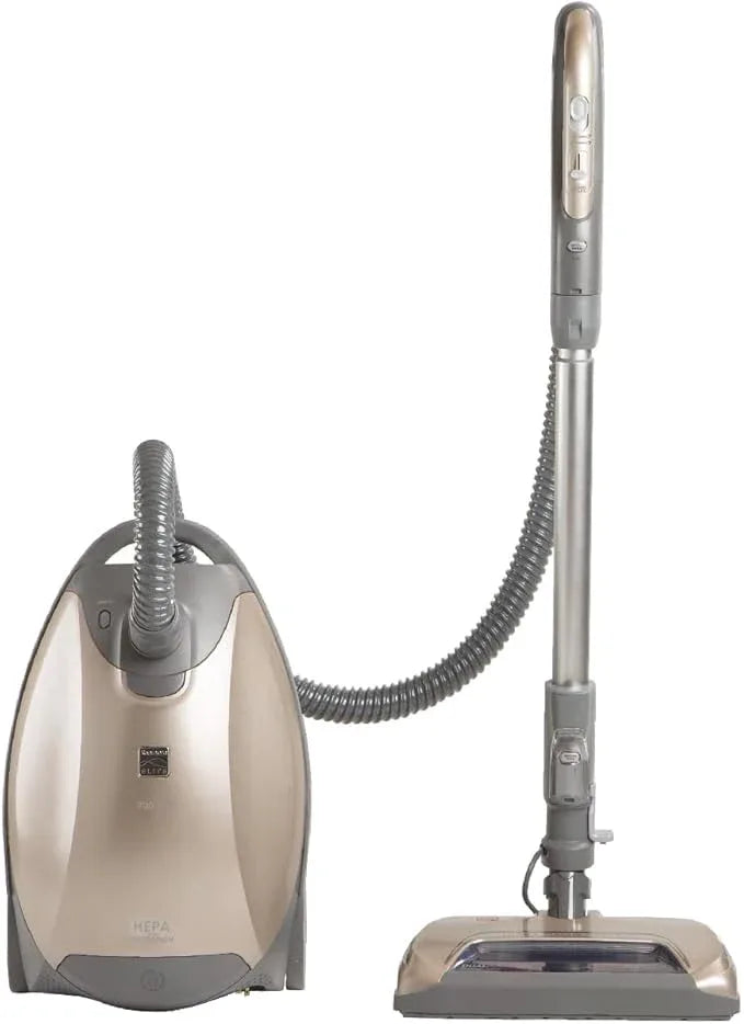 Kenmore Elite 81714 Pet Friendly Ultra Plush Lightweight Bagged Canister Vacuum with Pet PowerMate, HEPA, Extended Telescoping Wand, Retractable Cord, and 3 Cleaning Tools-Champagne - NeatNest