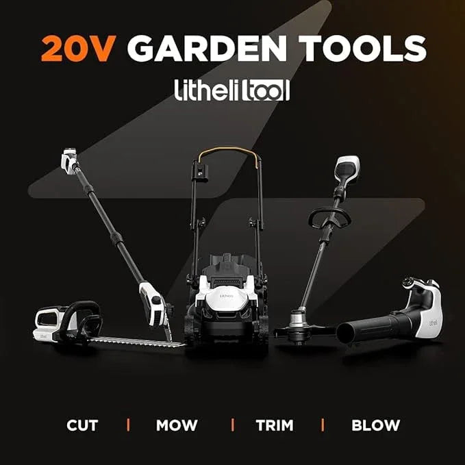 Litheli 2x20V 560CFM Brushless Cordless Leaf Blower Battery Powered for Yard Work Leaves Dust Snow Debris Cleanup with 4.0Ah Battery Charger Included - NeatNest