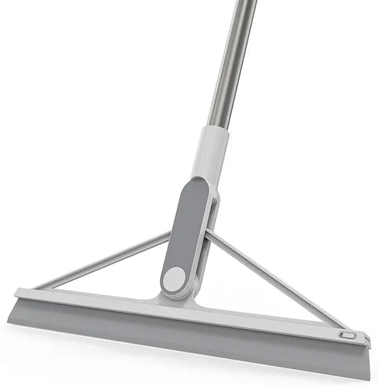 KOLLIEE Floor Squeegee Broom Rubber Window Squeegee for Floor 61" Long Handle Adjustable Floor Wiper for Concrete Tile Shower Bathroom Water - NeatNest