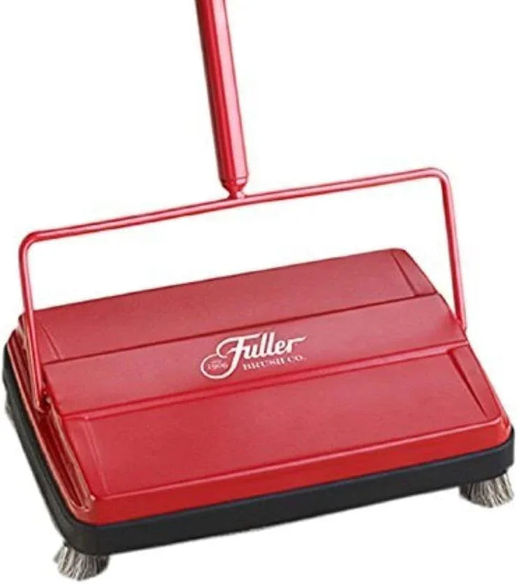 Fuller Brush 17052 Electrostatic Carpet & Floor Sweeper - 9" Cleaning Path - Lightweight - Ideal for Crumby Messes - Works On Carpets & Hard Floor Surfaces - Red - NeatNest