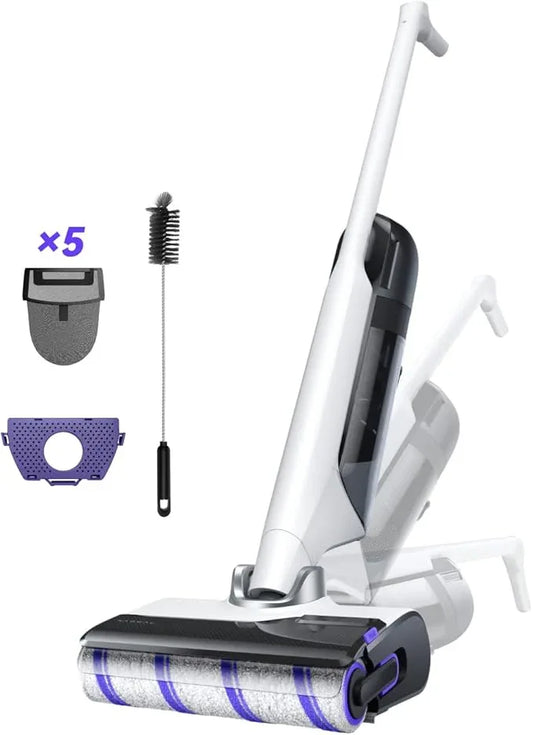 NARWAL S30 Wet Dry Vacuum Cleaner with 20000Pa Suction, 176°F Self-Cleaning, Heated Drying, Disposable Waste Bag, Tangle-Free, Cordless Vacuum Mop for Hard Floors & Edge Cleaning, Easy to Use - NeatNest