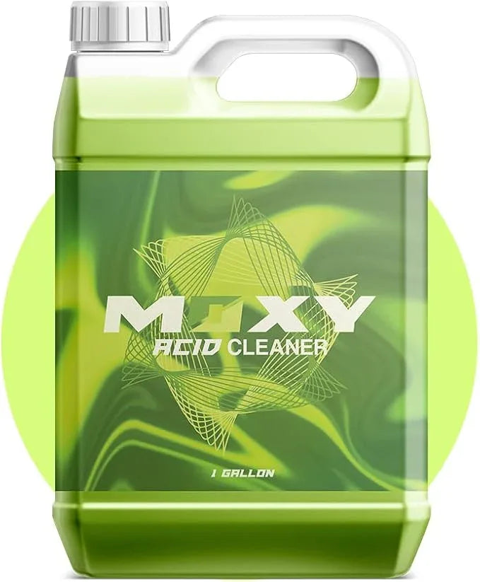 Moxy Acid Wheel and Tire Cleaner (1 Gallon) - Professional Car Wash Wheel Cleaner - Cleaning Spray for Car Detailing - Wheel Cleaning Kit Safe for Cars, SUVs, Motorcycles, RVs, and Trucks - NeatNest