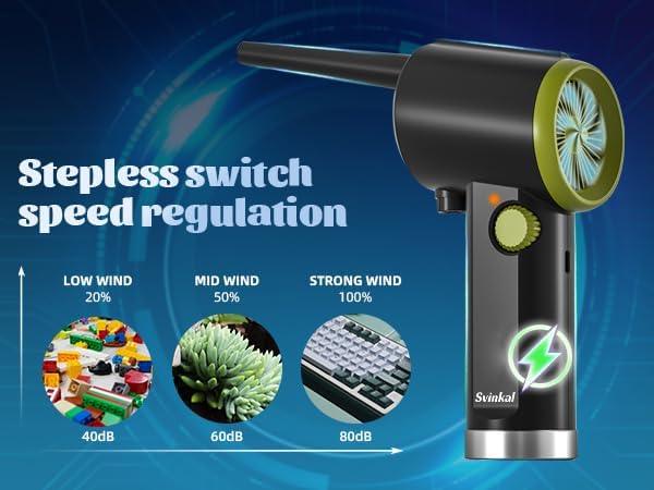 Compressed air Duster Electric, Computer air Blower Gun, air Blower for Computer Keyboard, Cordless air Duster, for Cleaning Camera Toys Greenery Computer Keyboard, etc（Brushless Motor） - NeatNest