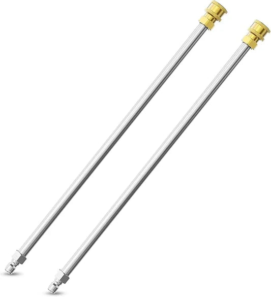 Sealegend Pressure Washer Extension Wand, 17 Inch Power Washer Lance, 2 Packs Stainless Steel with 1/4" Quick Connect, 4000 PSI - NeatNest