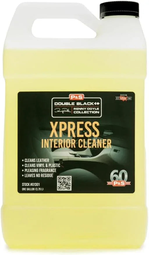 P & S Professional Detail Products Xpress Interior Cleaner – Safe for Leather, Vinyl, Plastic & More, Removes Dirt, Grease & Oil, No Residue, Fresh Scent, No Dilution Needed - 1 Gallon - NeatNest