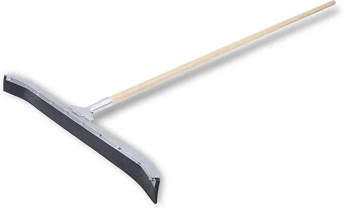 MARSHALLTOWN Asphalt Squeegee, 36 Inch Neoprene Curved Blade, 60 Inch Wood Handle, Spread Sealer Over Asphalt, Reversible, RED700248 - NeatNest