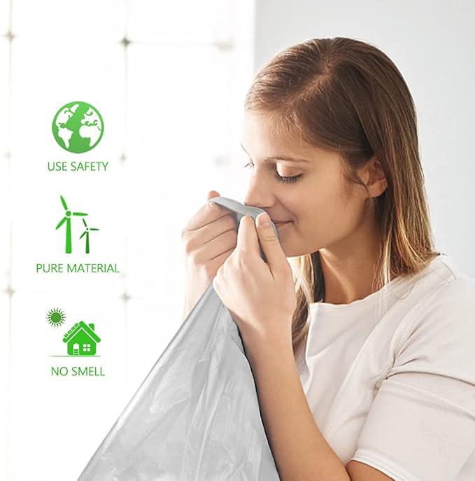 Teivio 1 Gallon(Fit 0.5-1 Gal)110 Counts Strong Tiny Trash Bags Mini Garbage Bags, Bathroom Trash Can Bin Liners, Small Plastic Bags for home office kitchen, fit 5 Liter, 0.5-1 Gal (Grey) - NeatNest