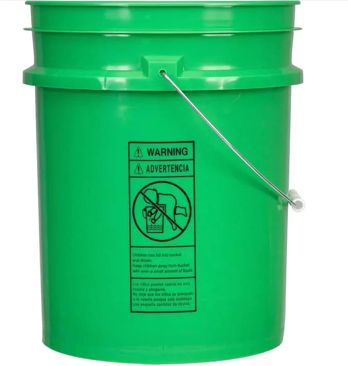 House Naturals 5 Gallon Food Grade Plastic Bucket with Screw on Air Tight Lid (Pack of 2) - NeatNest