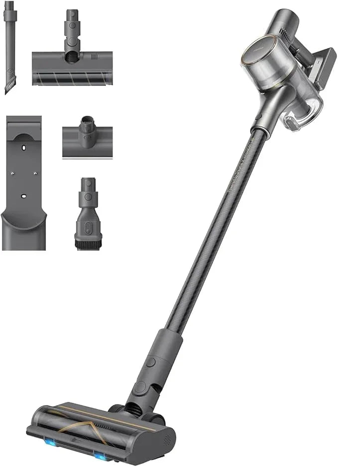 DREAME R20 Cordless Vacuum Cleaner with Dual Brush Head, Smart Stick Vacuum for Home, 190AW Powerful Suction, Up to 90 Mins, Blue Lights, Lightweight for Hard Floor, Carpet, Pet Hair - NeatNest