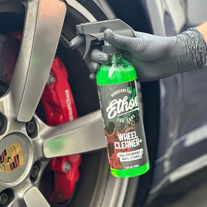 Ethos Wheel Cleaner Spray - Iron Remover Car Detailing - Rim Cleaner Spray Brake Dust, Iron Remover - Color Change Technology - Professional Strength Formula - Brake Dust Remover - NeatNest