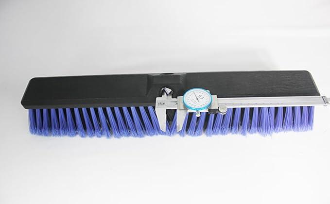 FRAXIR 2PCS Push Broom Head Outdoor Large Stiff Bristle Broom Head - Excellent Cleaning Performance - Easy Installation Broom Head(Blue, 18 inches) - NeatNest