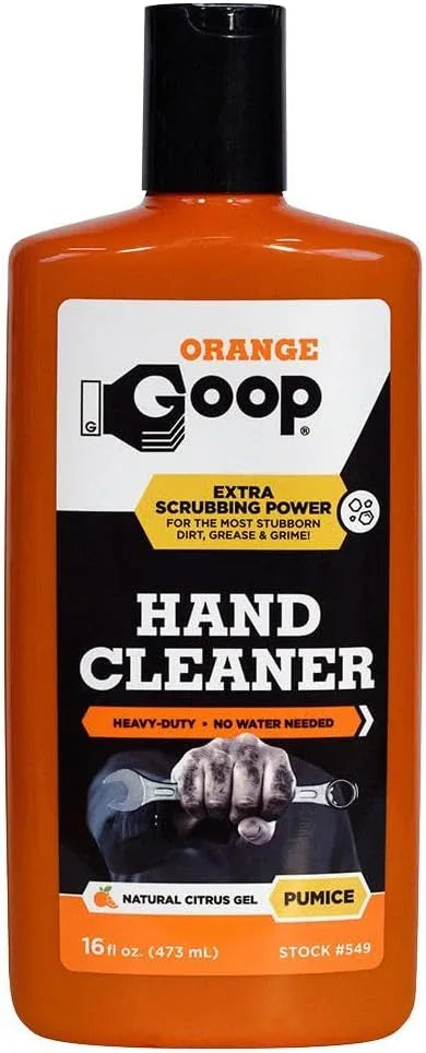 GOOP Orange Liquid with Pumice Multi-Purpose Waterless Hand Cleaner - 16 oz Flip-Top Bottle - NeatNest