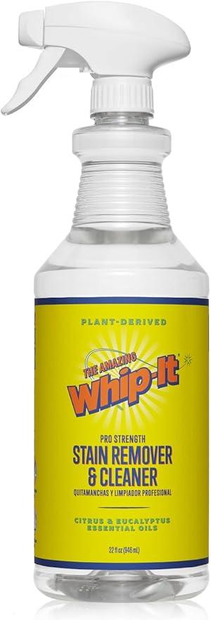 Whip It Cleaner, Multi Purpose Stain Remover Professional Strength Spray, Plant Based Enzyme Cleaner, Cleaning Food, Coffee, Wine, Baby Stains, Pet Stains, Over 500 uses, Made in USA, 32 OZ - NeatNest