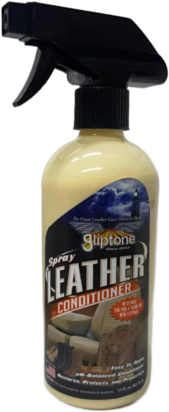 Gliptone Leather Conditioner Spray, Professional pH-Balanced Formula Restores Softness, Shine & Flexibility, No Rubbing Needed, Safe for Car Interiors, Furniture & Jackets, Made in USA,17 oz - NeatNest