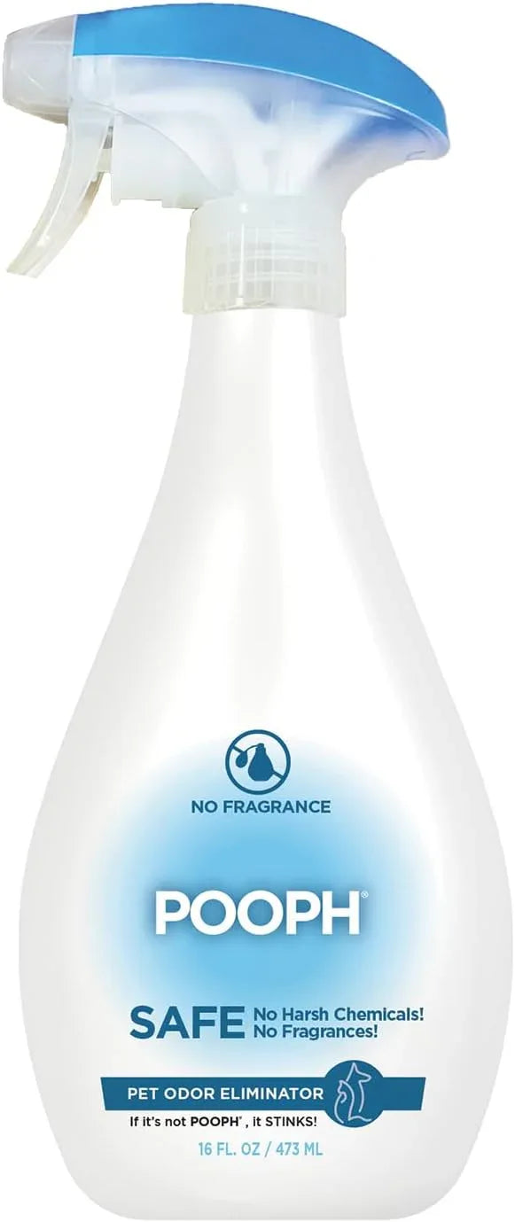 POOPH Pet Odor Eliminator, 16oz Spray - Eliminates Odors at The Molecular Level, Dogs, Cats, Freshener, Eliminator, Urine, Poop, Pee, Deodorizer, Nature's, Puppy, Fresh, Clean, Furniture, Potty - NeatNest