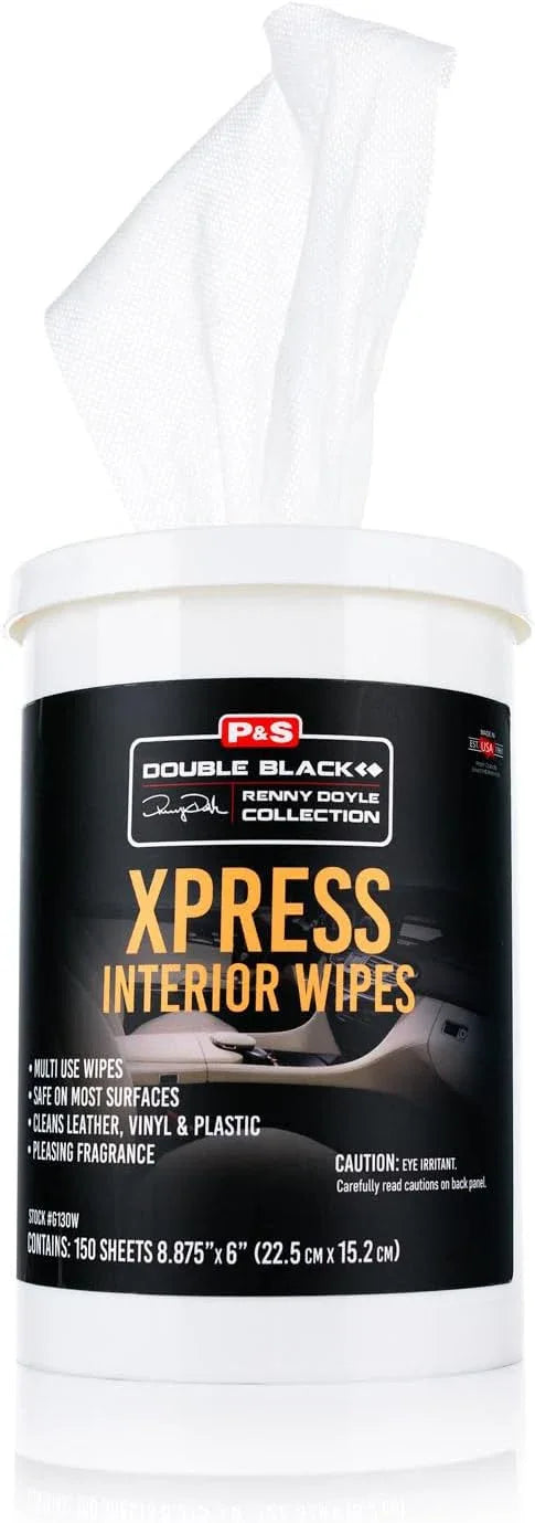 P&S - XPRESS Interior Wipes - Versatile All-in-One Cleaning Wipes for Leather, Vinyl, Plastic, and More - Safe for Vehicle Interiors and Exterior Surfaces (150 Count) - NeatNest