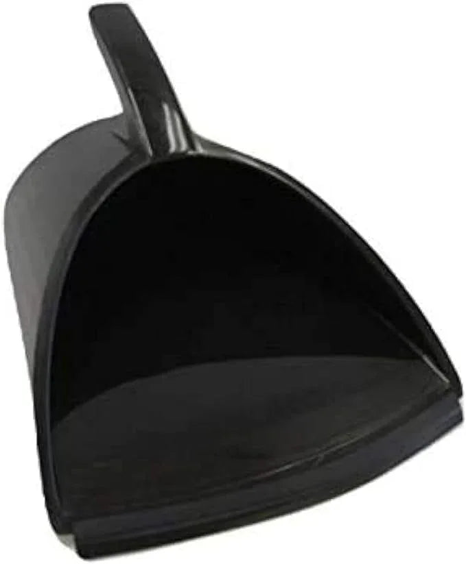 HandyPan Heavy Duty Dustpan, Black - Large Dust Pan Made in the USA with Tight Seal Lip to Keep Dust, Dirt, Debris In-Great for Home, Shop, Garage, Use-Stackable, Standing Dustpan for Wet or Dry Tasks - NeatNest