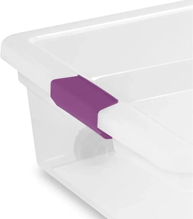 Sterilite 12-Pack ClearView Latch Box, Wheeled Underbed Organizer Bins for Home, 60 Quart - NeatNest