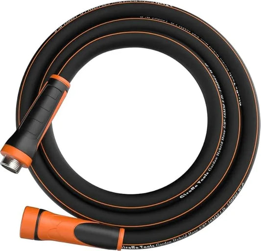 Giraffe Tools Garden Leader Hose 15ft x 5/8", Short Water Hose Heavy Duty, Flexible, Lightweight Hybrid Hose with Swivel Handle, Male to Female Fittings, Burst 600 PSI - NeatNest