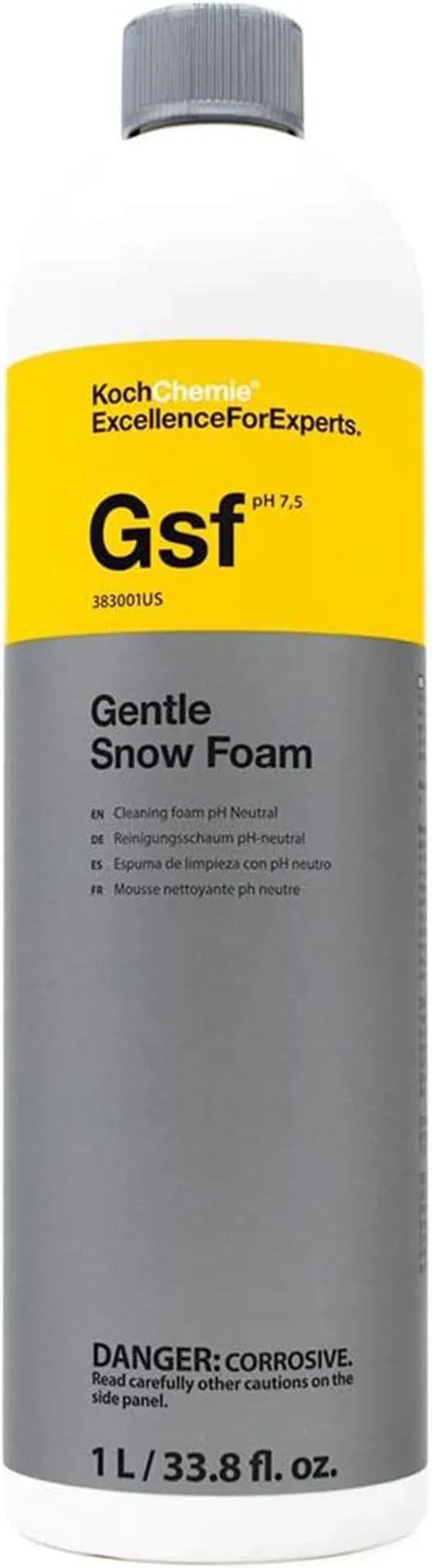 KOCHCHEMIE Gentle Snow Foam - pH Neutral Pre-Cleaning; Works With Foam Cannons & Sprayers; Manual Washing Shampoo; Safe on Existing Wax & Sealed Surfaces; Unique Cherry Fragrance (1 Liter) - NeatNest