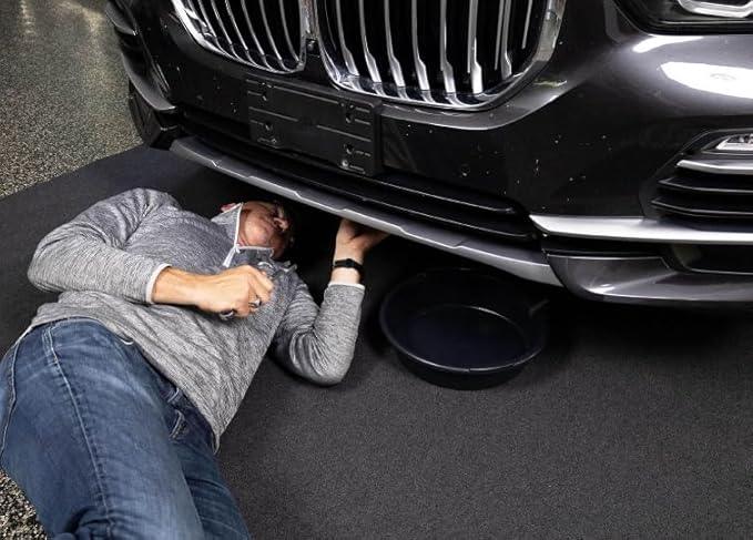 Huatean Home Garage Floor Mat, (78.7" × 59") Under Car Waterproof Containment Mats, Oil Mat for Garage Covering, Garages Floor Mats for Under Car, Keeps Dry and Clean - NeatNest