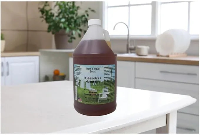 Naturally Preformed Enzyme Cleaner, Enzyme Solution, Multi-Purpose Cleaner, Laundry Additive and More - Concentrate - Fresh and Clean Scent -128oz - NeatNest