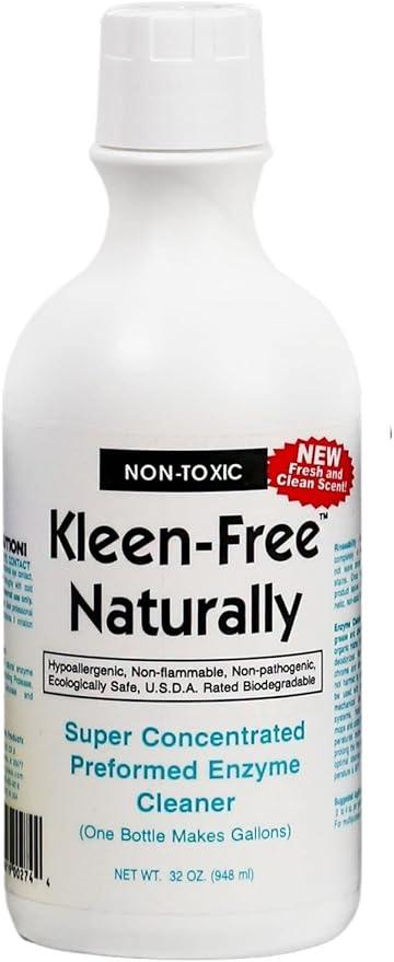 Naturally Preformed Enzyme Cleaner, Enzyme Solution, Multi-Purpose Cleaner, Laundry Additive and More - Concentrate - Fresh and Clean Scent - 32oz - NeatNest