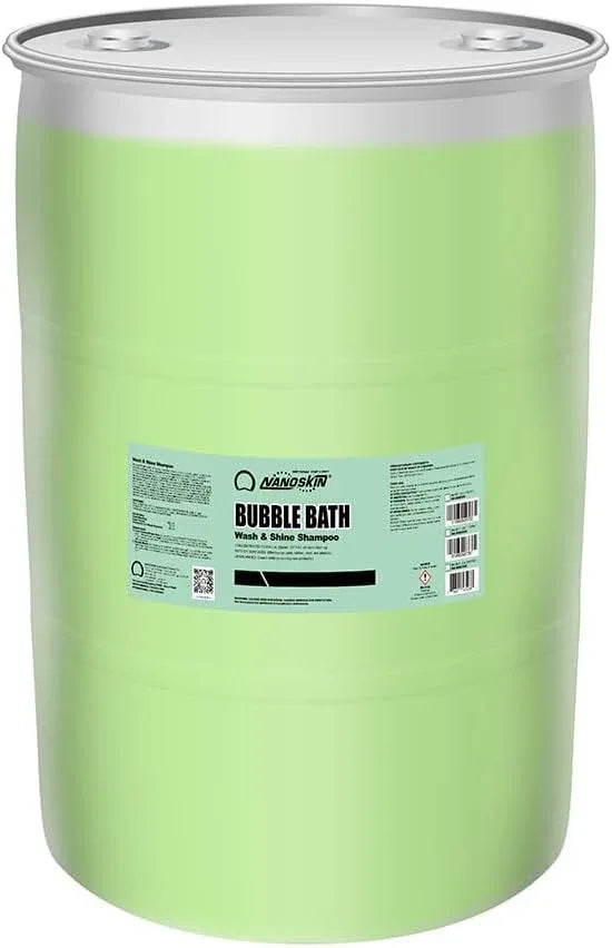 Nanoskin BUBBLE BATH Foaming Car Wash Shampoo 55 Gallons - Works with Foam Cannon, Foam Gun, Bucket Washes, Car Soap for Pressure Washer | For Car, Truck, Motorcycle, RV & More | Green Apple Scented - NeatNest