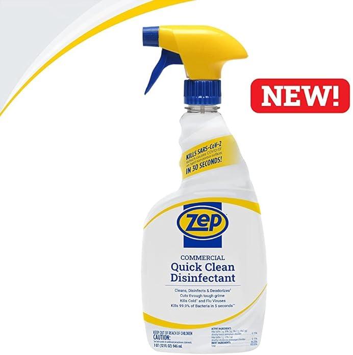 Zep Home Pro Commercial Quick Clean Disinfectant - 32 Fl. Oz. - R49806 - Pro Trusted Cleaning Power: Now in Refreshing Scents and Family Friendly Formulas (6) - NeatNest