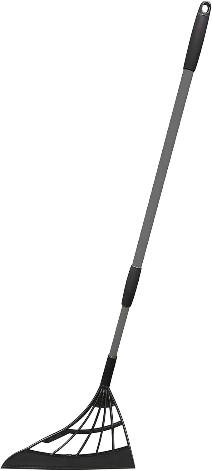 Original Broombi - All-Surface Silicone Broom, Squeegee, Pet Hair Remover - Smart Broom for Indoor Cleaning - Cleans Glass, Fine Dust, Hair, Liquids - for Smooth Floors, Rugs, Windows (Black) - NeatNest