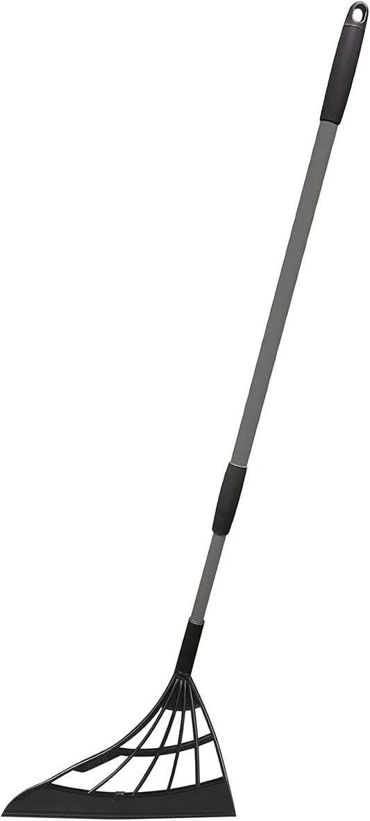 Original Broombi - All-Surface Silicone Broom, Squeegee, Pet Hair Remover - Smart Broom for Indoor Cleaning - Cleans Glass, Fine Dust, Hair, Liquids - for Smooth Floors, Rugs, Windows (Black) - NeatNest