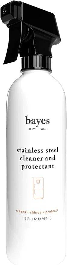 Bayes High-Performance Stainless Steel Cleaner Spray, Polish, and Protectant - Indoor & Outdoor Stainless Cleaner - Stainless Steel Sink Cleaner 16oz - NeatNest