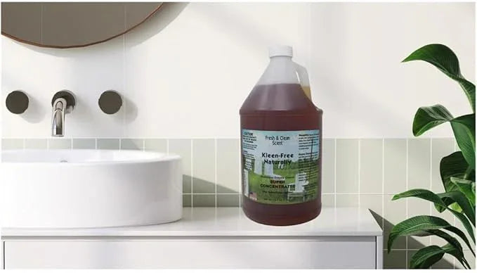 Naturally Preformed Enzyme Cleaner, Enzyme Solution, Multi-Purpose Cleaner, Laundry Additive and More - Concentrate - Fresh and Clean Scent -128oz - NeatNest