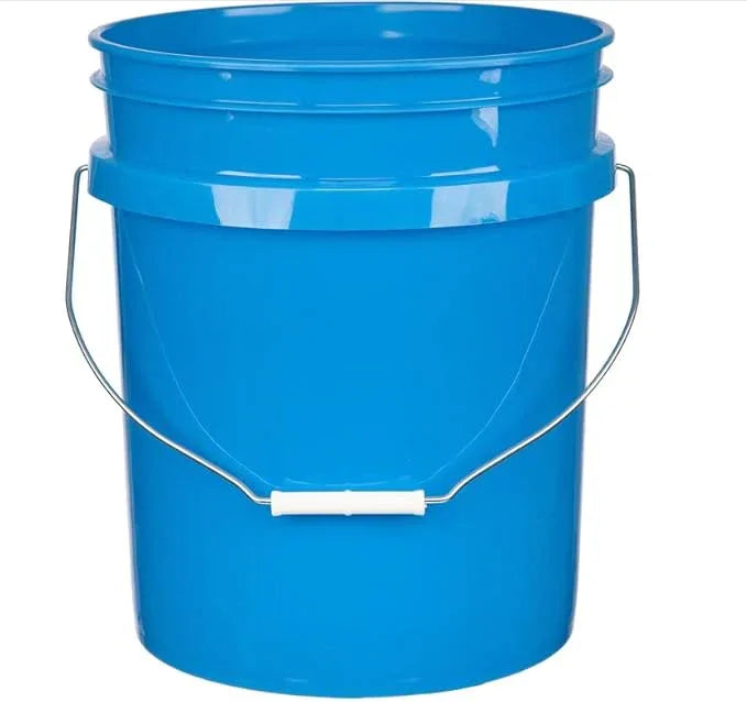 House Naturals 5 Gallon Bucket Pail with Air Tight White Screw on Lid - Food Grade-BPA Free - (Pack of 2) - Made in USA Buckets - NeatNest