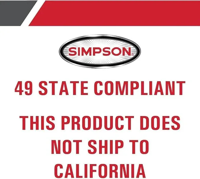 Simpson 61014 3500 PSI at 2.5 GPM Honda GX200 with AAA AX300 Axial Cam Pump Cold Water Professional Gas Pressure Washer PS61002-S - NeatNest
