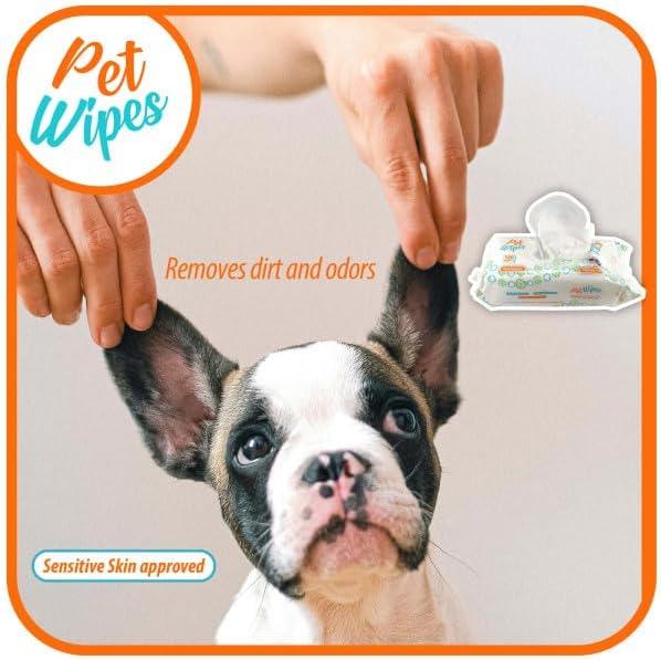 Txakur pet Wipes for Dogs and Cats Hypoallergenic Natural Products for Cleansing from Nose to Tail 100 Count 8x7in Wipes Perfect for Grooming and Cleaning Made in The USA Fragance-Free - NeatNest