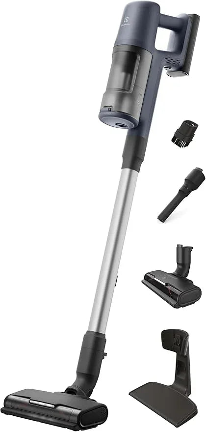 Electrolux Ultimate600 Cordless Stick Vacuum with PowerPro Bristle Nozzle and Larger Dust Bin Capacity, 50-Minute Run Time, 3 Power Modes, Denim Blue - NeatNest