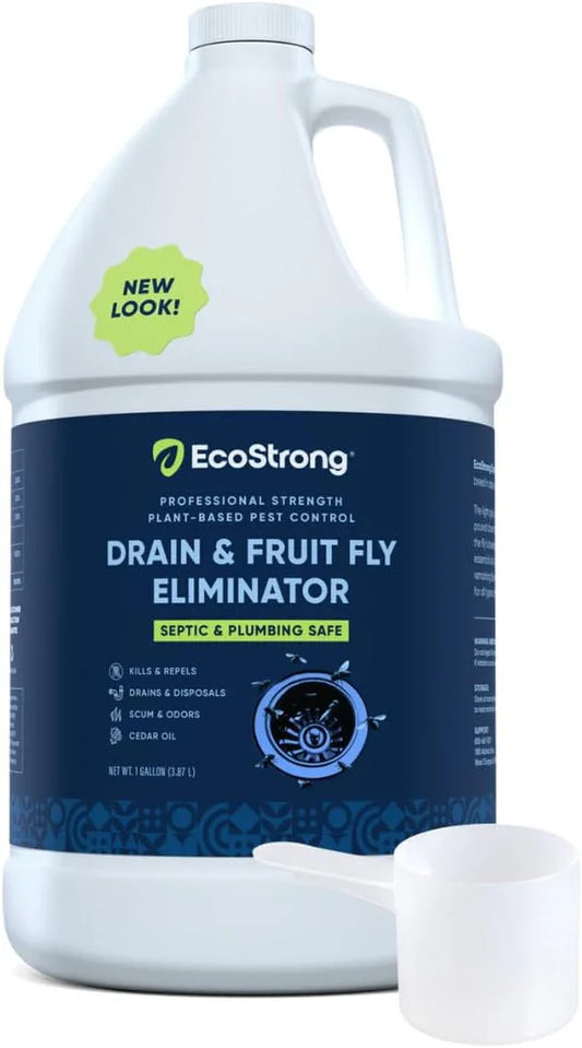 Fruit Fly Drain Treatment | Drain Fly Eliminator | All-Natural, Eliminates Gnats, Sewer Flies and More - Works in All Drains - 1 Gallon - NeatNest