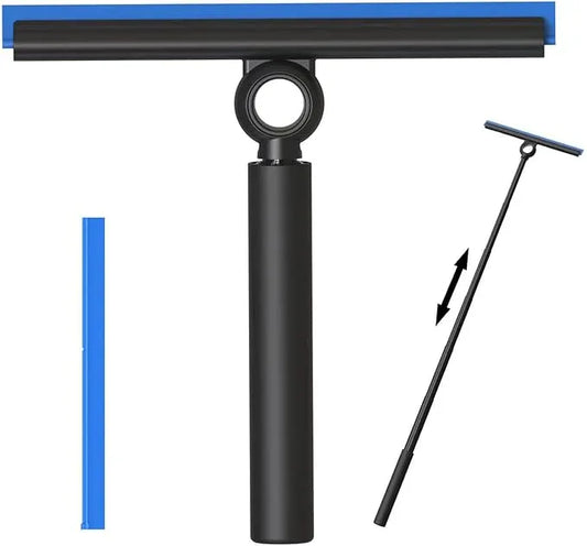 Shower Squeegee for Glass Doors, Squeegee with Long Handle, Telescoping Squeegee for Shower, Extendable Window Cleaner Tool for Car Windows, Tile Walls, Sliding Door, Shower Glass Door - NeatNest
