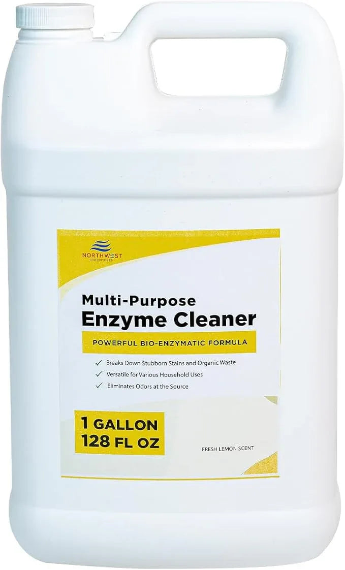 NORTHWEST ENTERPRISES Multi-Purpose Enzyme Cleaner - Household and Commercial Enzyme Cleaner, Fresh Lemon Scent (1 Gallon) - NeatNest