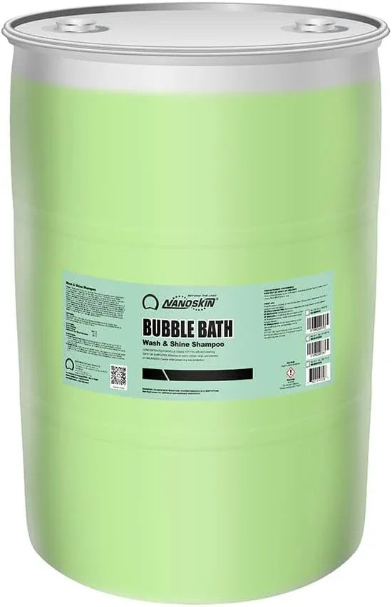 Nanoskin BUBBLE BATH Foaming Car Wash Shampoo 30 Gallons - Works with Foam Cannon, Gun, Bucket Washes, Car Soap for Pressure Washer | For Car, Truck, Motorcycle, RV & More, Green,3840 Fl Oz(Pack of 1) - NeatNest