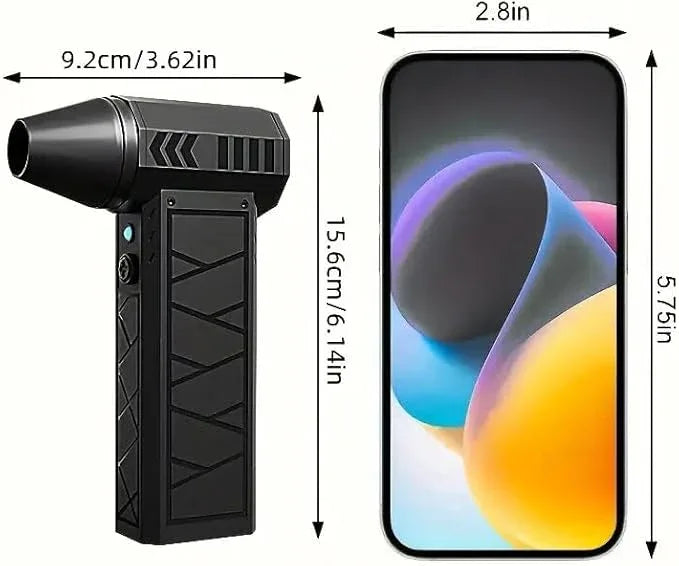 Electric Air Duster, 130000RPM Powerful Compressed Air Duster,4-Speed Adjustable Mini Blower with LED Light, Rechargeable Duster Blower for Computer, Keyboard, Car, Home Cleaning - NeatNest