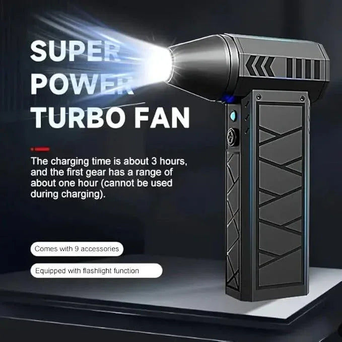 Electric Air Duster, 130000RPM Powerful Compressed Air Duster,4-Speed Adjustable Mini Blower with LED Light, Rechargeable Duster Blower for Computer, Keyboard, Car, Home Cleaning - NeatNest