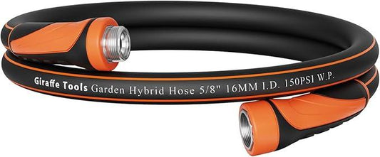 Giraffe Tools Garden Leader Hose 5/8 inch x 5ft, Short Water Hose Heavy Duty, Flexible, Lightweight Hybrid Hose with Swivel Handle, Male to Female Fittings - NeatNest