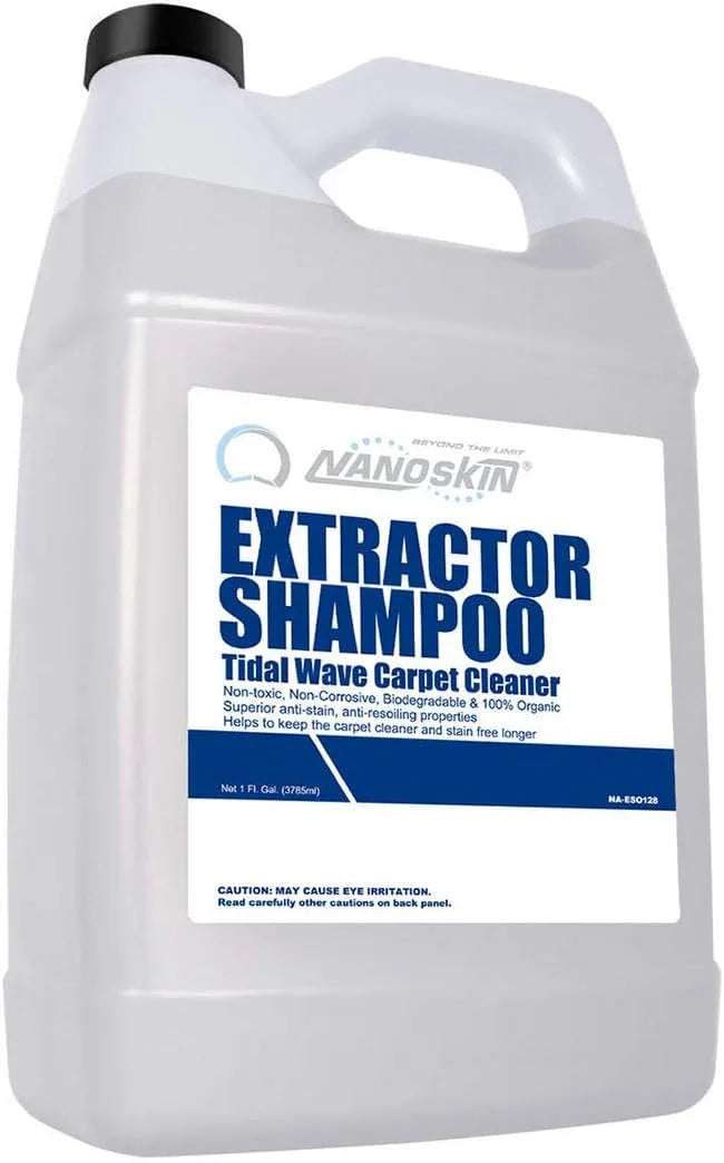 Nanoskin EXTRACTOR SHAMPOO Low Foaming Carpet Cleaner 1 Gallon - Machine Use Upholstery Cleaner, Stain Remover & Odor Eliminator on Rug Car Upholstery Carpets | For Automotive, Home, Office & More - NeatNest