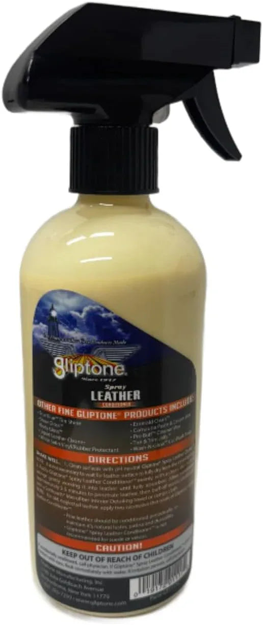 Gliptone Leather Conditioner Spray, Professional pH-Balanced Formula Restores Softness, Shine & Flexibility, No Rubbing Needed, Safe for Car Interiors, Furniture & Jackets, Made in USA,17 oz - NeatNest